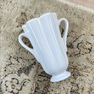 Cute little White Ceramic Vase